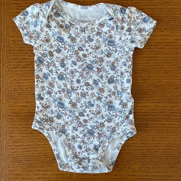 3 Girls 9M Floral Kids One Pieces Set Short Sleeved - Picture 6 of 7